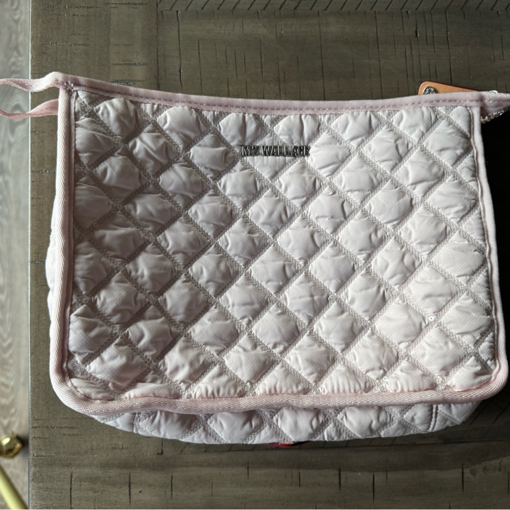 MZ Wallace Rose Sequin Pouch Clutch - Like New